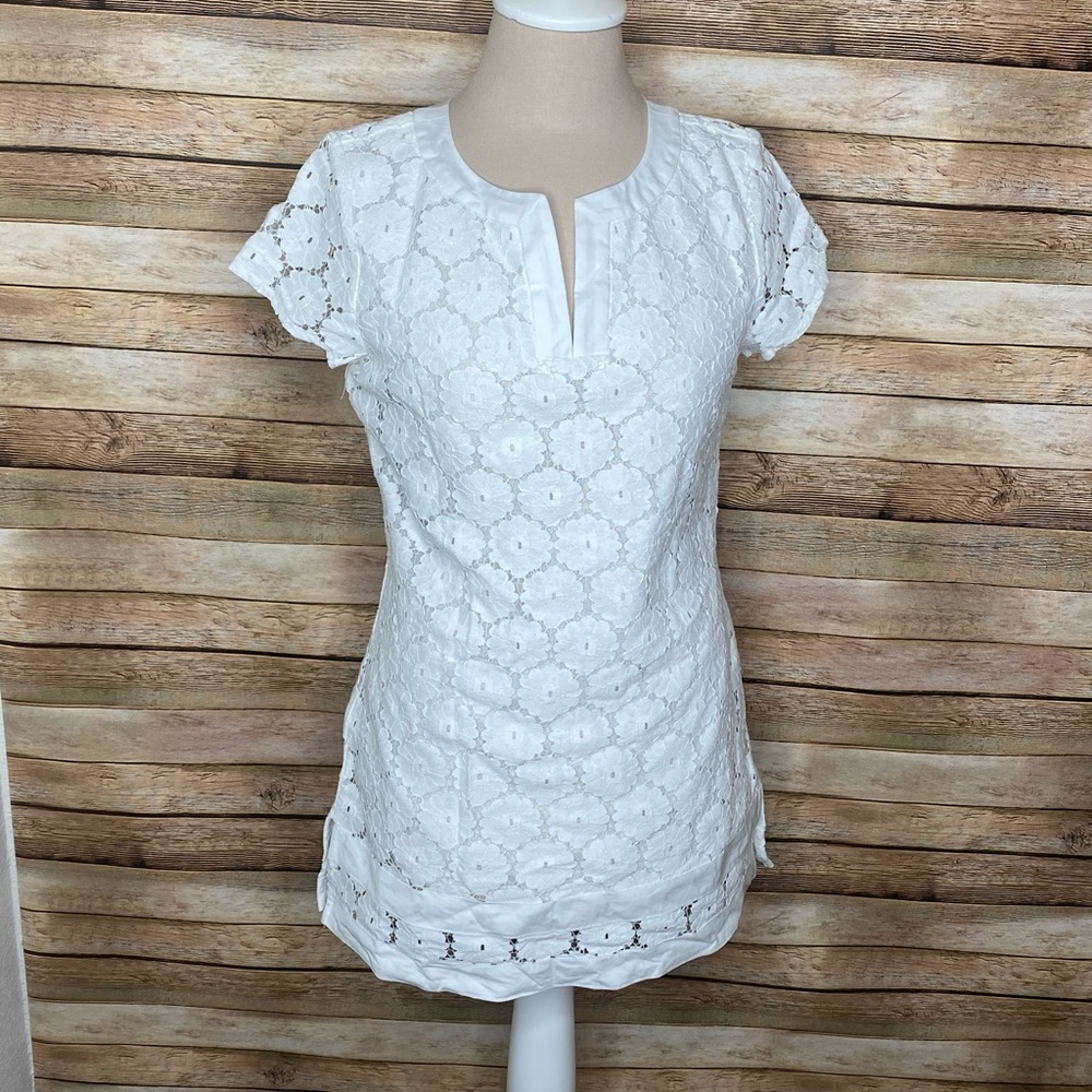Isaac Mizrahi|White| Crochet Dress| Size XS